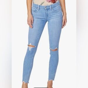Paige Verdugo Ankle Jeans Mid Rise Ultra Skinny Transcend Vintage Wash 29 NWT